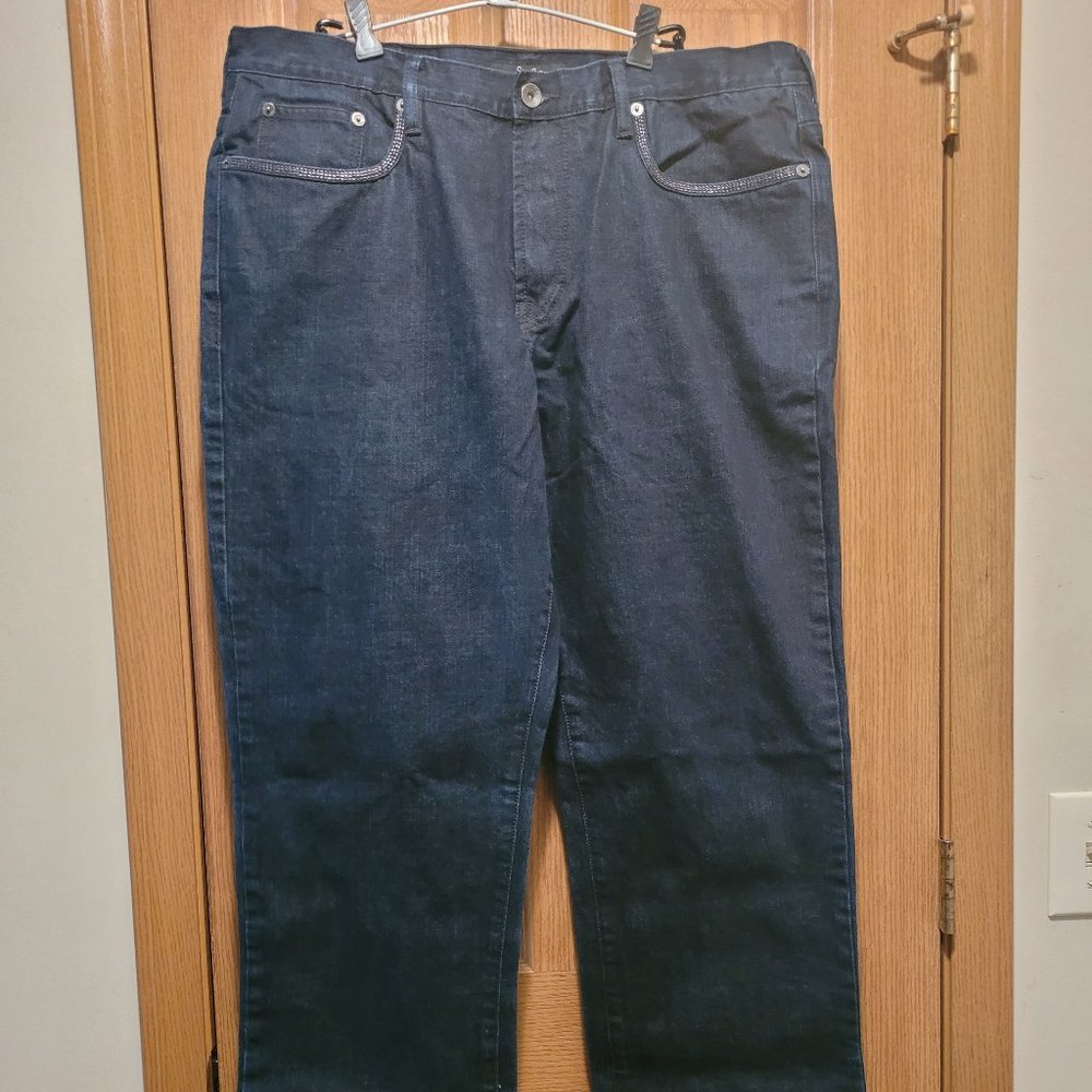 Vintage Sean John Straight Leg Jeans W/Embroidered Back Pockets Size 40 EUC!